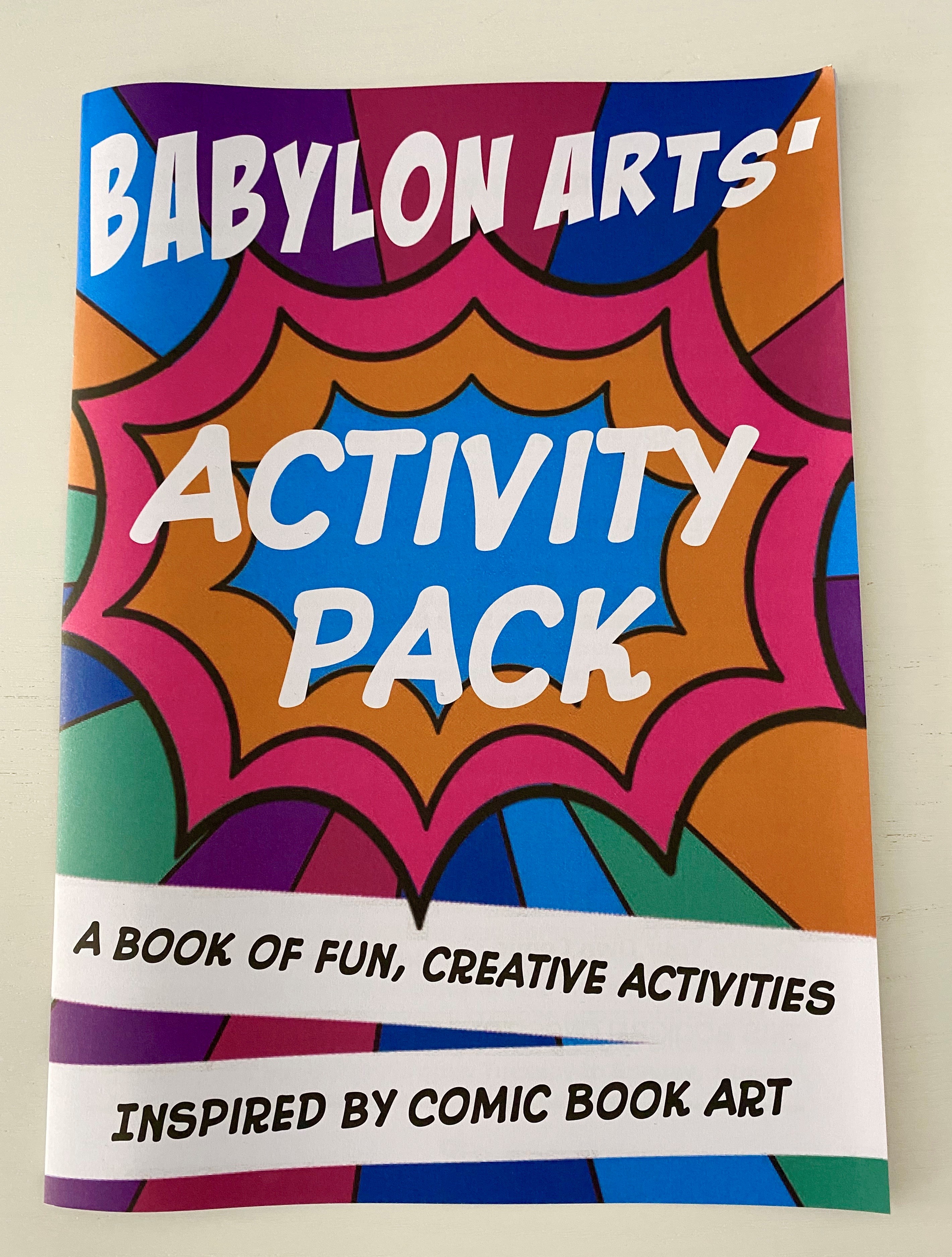 One of the activity packs created in collaboration with Manga artist, Irina Richards and Babylon ARTS - full of fun, comic book inspired activities for children and young adults.